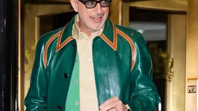 Conversaciones de la Fundación SAG-AFTRA sobre el abrigo de cuero Jeff Goldblum