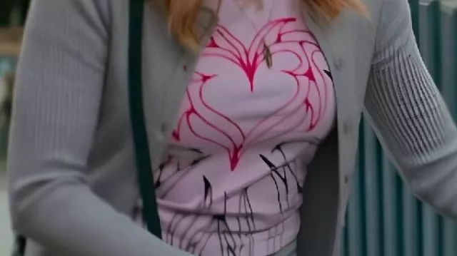 Print Graphic Tee worn by Corporal Edwina Yen (Mya Lowe) in Murder in a Small Town