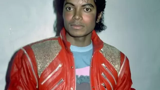 Jaafar Jackson Michael 2026 Legacy Red Leather Jacket worn by Michael Jackson (Jaafar Jackson) as seen in Michael