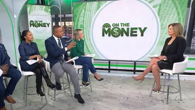 Veronica Beard Scuba Jacket worn by Christine Romans as seen in Today on November 21, 2025