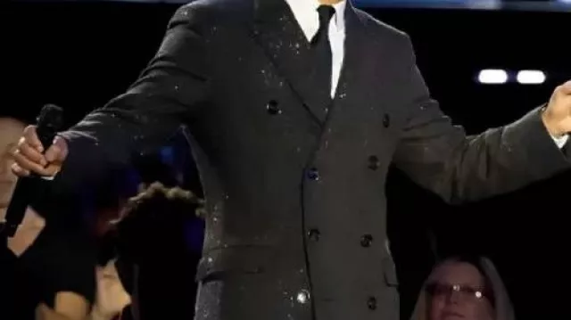 Black Coat worn by John Legend in CBS Original Special A GRAMMY Salute to Cyndi Lauper