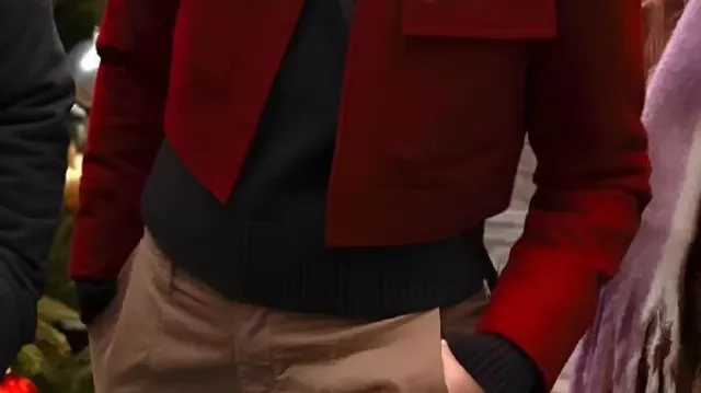 Red Jacket worn by Jessica Morgan (Michelle Monaghan) in The Family Plan