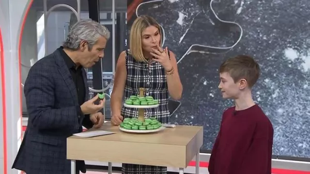 Lela Rose Sleeveless Fitted Tunic worn by Jenna Bush Hager as seen in Today with Jenna & Friends on November 24, 2025