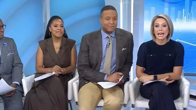 Rebecca Taylor Lady Bouclé Short Puff Sleeve Sweater worn by Dylan Dreyer as seen in Today on November 24, 2025