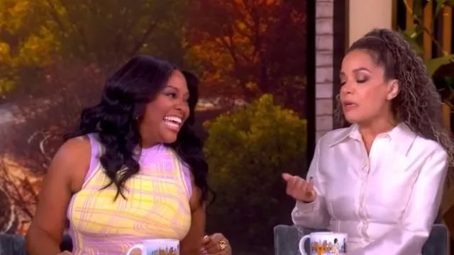 PH5 Mia Signature Wavy Plaid Dress worn by Sherri Shepherd as seen in The View on November 24, 2025