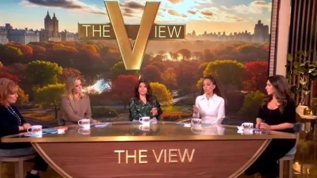 Sea Ruby Midi Dress worn by Alyssa Farah Griffin as seen in The View on November 24, 2025