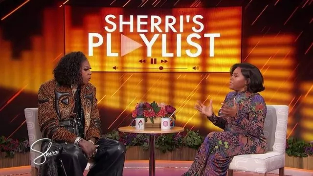 Hard n Heavy Black PU Leather Bag With Rivets worn by Big Freedia as seen in Sherri on November 18, 2025