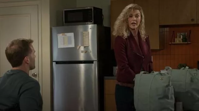 Kut from the Kloth Carina Jacket worn by Jan Morgan (Jerri Tubbs) as seen in Beyond the Gates (S01E165)