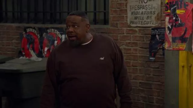 Kith Nelson Crewneck worn by Calvin Butler (Cedric the Entertainer) as seen in The Neighborhood (S08E06)