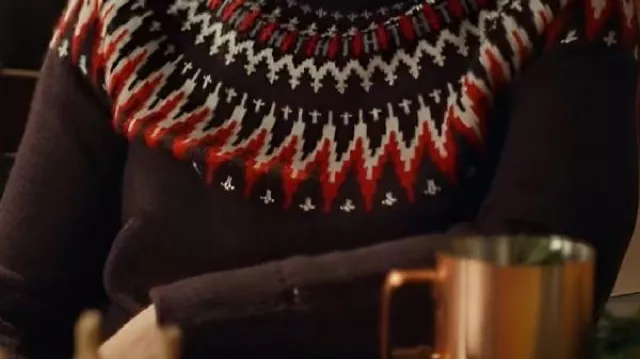 Christmas Sweater worn by Ashley Williams in Preview - Jingle Bell Run - Starring Ashley Williams and Andrew Walker