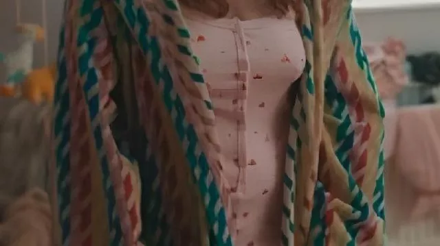 Multicolor Print Robe worn by Gemma (Aimee Lou Wood) in Daddy Issues