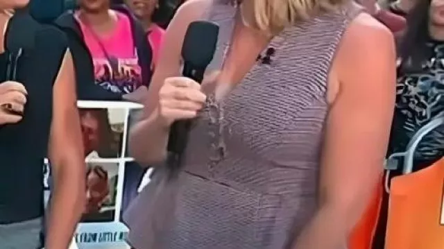 Houndstooth Peplum Top worn by Jenna Bush Hager in The Today Show 2025