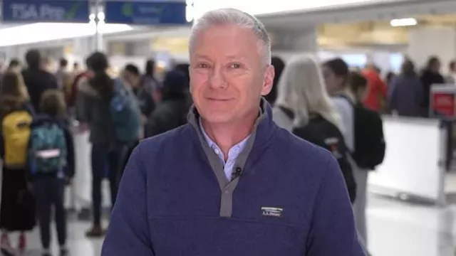 L.L.Bean Sweater Fleece Pullover worn by Tom Costello as seen in Today on November 26, 2025