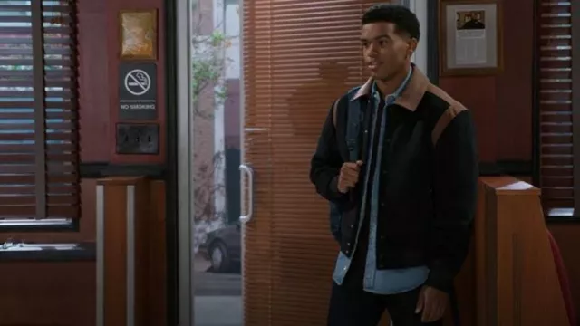 Krost Varsity Jacket worn by Jaden Lucas Miller as seen in Beyond the Gates (S01E174)