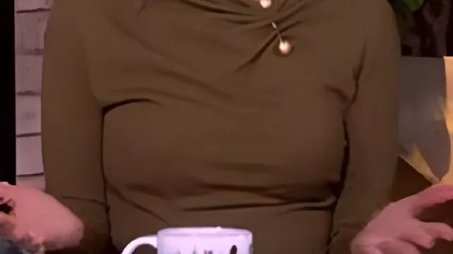 Olive Green Top worn by Self - Co-Host (Sunny Hostin) in The View