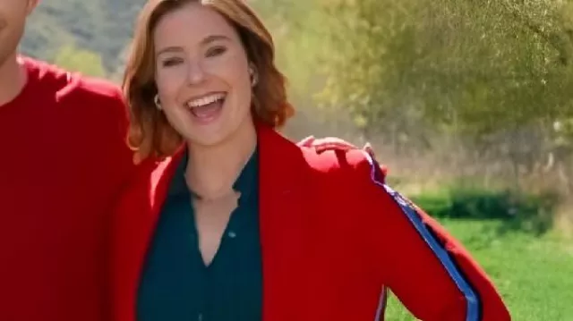 Finding Mr Christmas S2 Ashley Williams Red Coat as seen in Finding Mr. Christmas (S02)