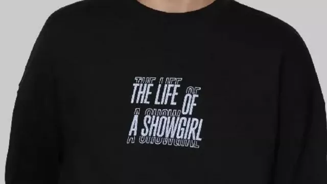 New Heights Travis Kelce The Life Of A Showgirl Sweatshirt of Travis Kelce in New Heights with Jason and Travis Kelce