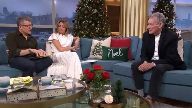 Me + Em Slit Full Length Skirt worn by Cat Deeley as seen in This Morning on December 2025