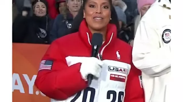 The Today Show Sheinelle Jones Team USA Closing Ceremony Jacket as seen in Today