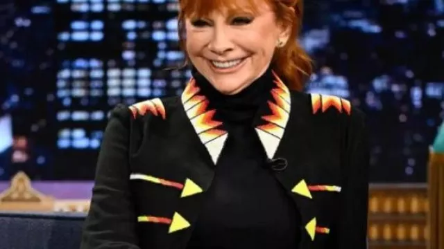 Fashionable Jacket worn by Reba McEntire in The Tonight Show Starring Jimmy Fallon S13