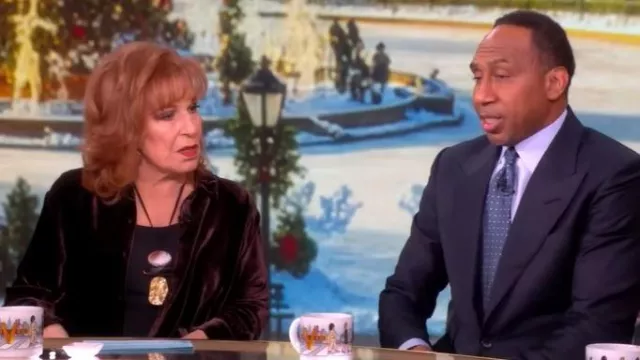 Eileen Fisher Classic Collar Long Shirt worn by Joy Behar as seen in The View on December 4, 2025