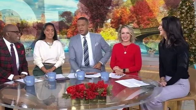 Pull en cachemire orné de Zadig & Voltaire Miss CP Arrow porté par Natalie Azar tel que vu dans Today le 4 décembre 2025