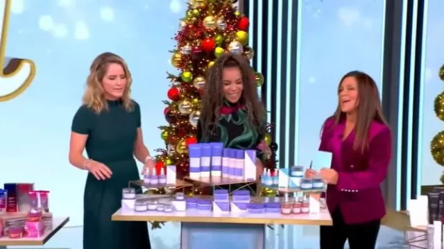 Ronny Kobo Mist Skirt worn by Sara Haines as seen in The View on December 8, 2025