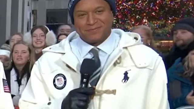 Today Show Craig Melvin Toggle Coat as seen in Today