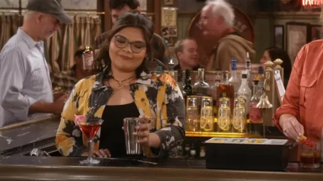 Nooworks X Suay Monarch Twill Shorty Jacket worn by Isabella (Belissa Escobedo) as seen in Happy's Place (S02E02)