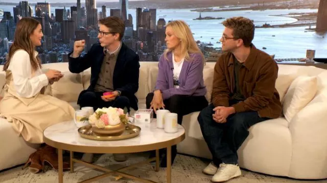 Zimmermann Hypnotic Wool Culotte worn by Drew Barrymore as seen in The Drew Barrymore Show on December 3, 2025