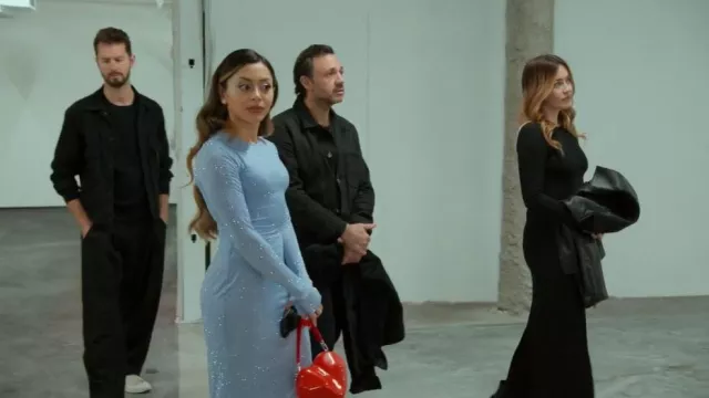 Simon Miller Heart Bag worn by Jade Shenker as seen in Owning Manhattan (S02E03)