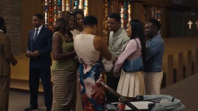 Coach Denim Hamptons Hobo Bag worn by Ashley Banks (Akira Akbar) as seen in Bel-Air (S04E08)