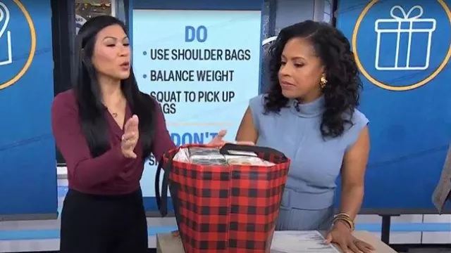 Robe Maxi plissée à ceinture Reiss Ania portée par Sheinelle Jones, telle que vue dans Today le 9 décembre 2025