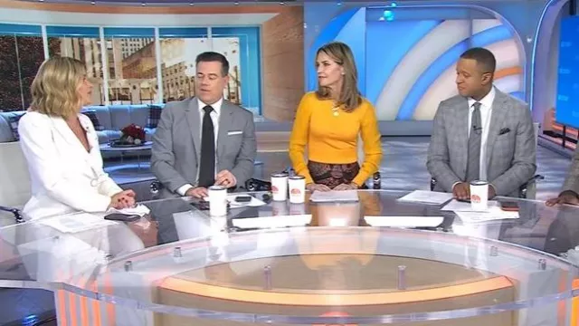 Veronica Beard Charlize Dickey Jacket worn by Jenna Bush Hager as seen in Today on December 9, 2025