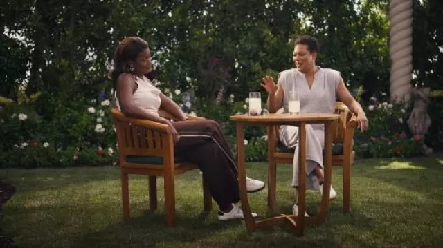 Reiss Robyn Side Stripe Wide Leg Pants worn by Vivian Banks (Cassandra Freeman) as seen in Bel-Air (S04E08)