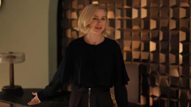 Khaite Marine Wide Leg Pants worn by Liberty Ronson (Naomi Watts) as seen in All's Fair (S01E09)