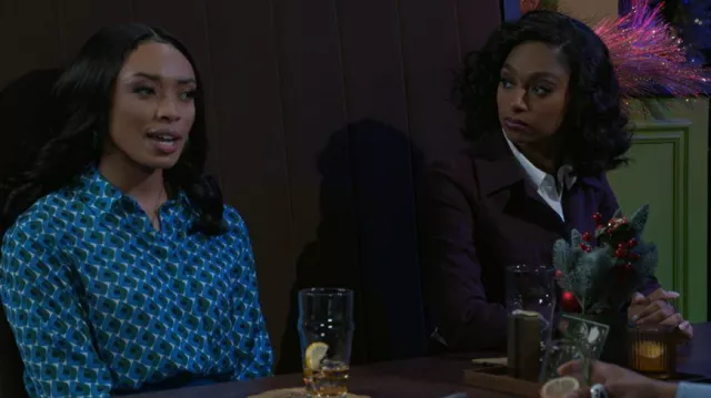 Amanda Uprichard Sanders Jacket worn by Kat Richardson (Colby Muhammad) as seen in Beyond the Gates (S01E183)