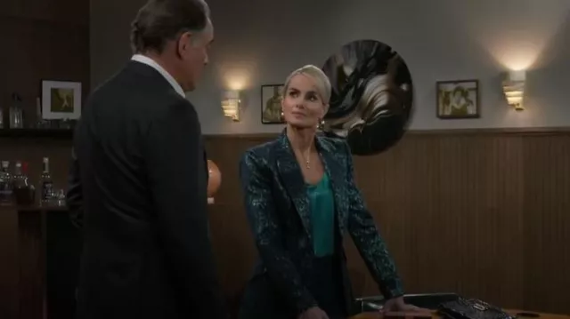 L'Agence Chamberlain Blazer worn by Vanessa McBride (Lauren Buglioli) as seen in Beyond the Gates (S01E186)