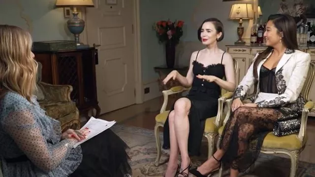 Aquazzura Alex D’Orsay Pump 105 portée par Ashley Park telle que vue dans Today le 15 décembre 2025