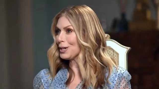 Philosophy Di Lorenzo Serafini Polka Dot Print Ruffled Blouse worn by Jill Martin as seen in Today on December 15, 2025