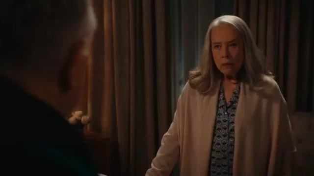 Weekend Max Mara Printed Silk Pyjama Shirt worn by Madeline 'Matty' Matlock (Kathy Bates) as seen in Matlock (S02E08)