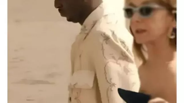 Emily In Paris S05 Samuel Arnold Beige Jacket worn by Julien (Samuel Arnold) in Emily in Paris (S05)