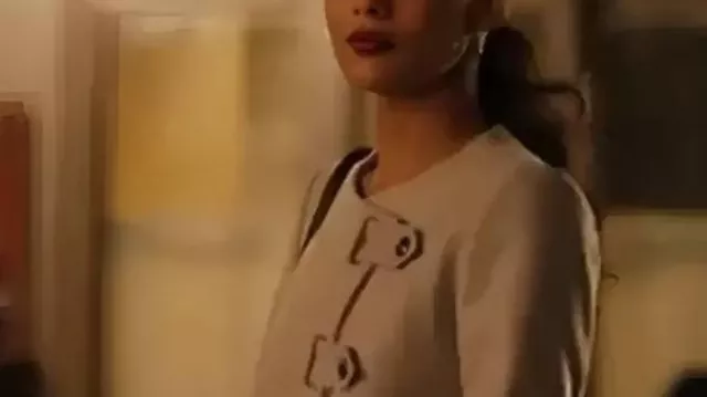 Emily In Paris S5 Thalia Besson Asymmetric Jacket worn by (Thalia Besson) in Emily in Paris (S05)