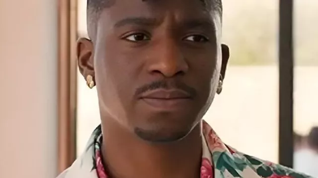 Emily In Paris S05 Samuel Arnold Rose Print Blazer worn by Julien (Samuel Arnold) as seen in Emily in Paris (S05)