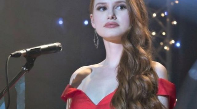 The red dress of Cheryl Blossom (Madelaine Petsch) in Riverdale