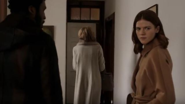 the coat of Maia Rindell (Rose Leslie) in The Good Fight