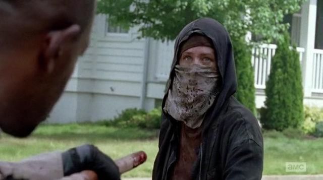 The bandana of Carol Peletier (Melissa McBride) in The Walking Dead S06E02