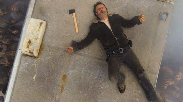 The axe of Rick Grimes (Andrew Lincoln) in The Walking Dead