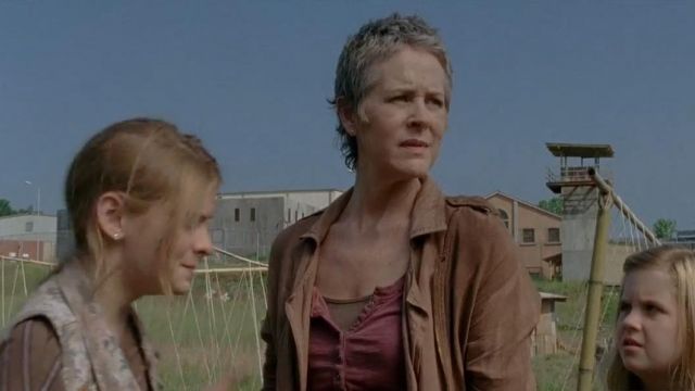 The top red Free People of Carol Peletier (Melissa McBride) in The Walking Dead