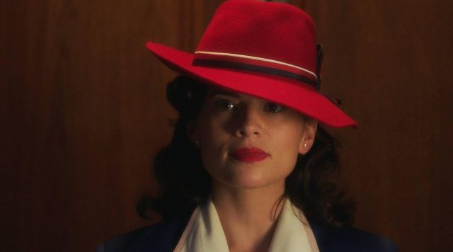 The red hat of Peggy Carter (Hayley Atwell) in Agent Carter